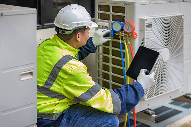 Professional Hvac technician working in Stevens, PA